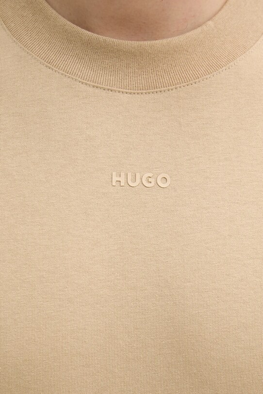 Бавовняна футболка HUGO 50488330 зелений