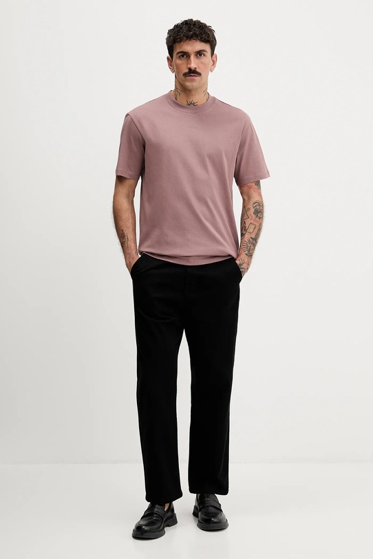 HUGO t-shirt bawełniany 50488330 różowy NC00