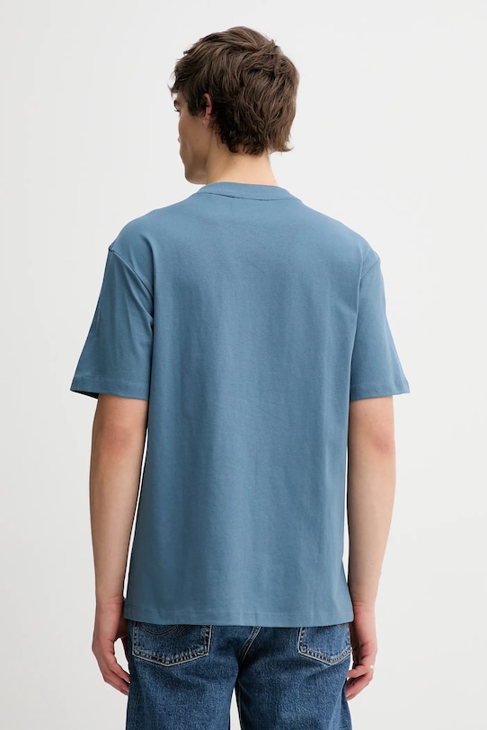 Oblačila Bombažna kratka majica HUGO 50488330 modra