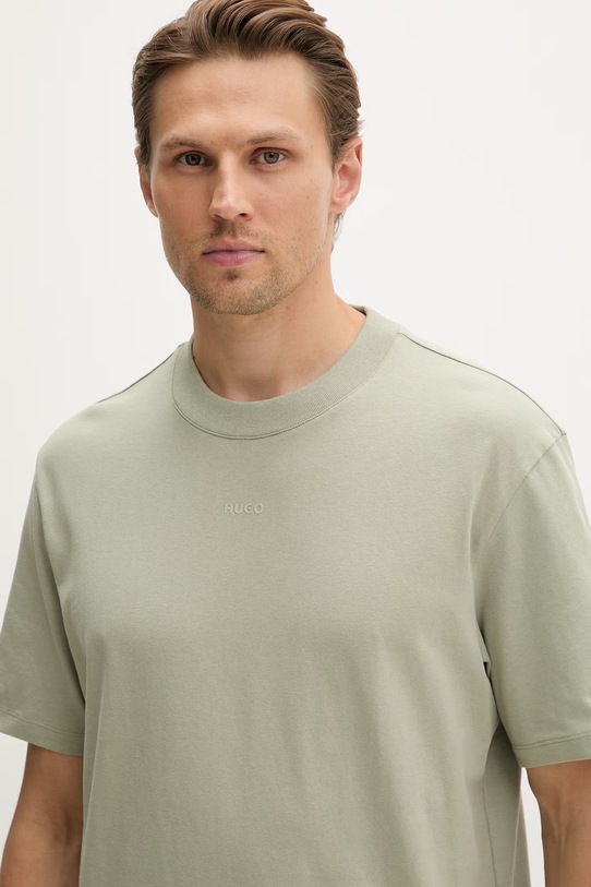 HUGO tričko pánské bavlněné Dapolino zelená 50488330