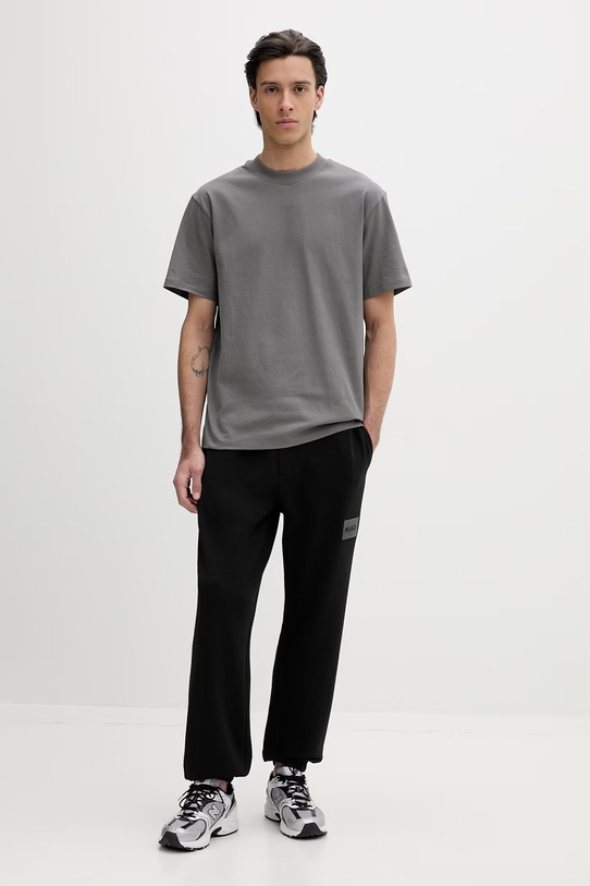 Bavlnené tričko HUGO 50488330 sivá AA00