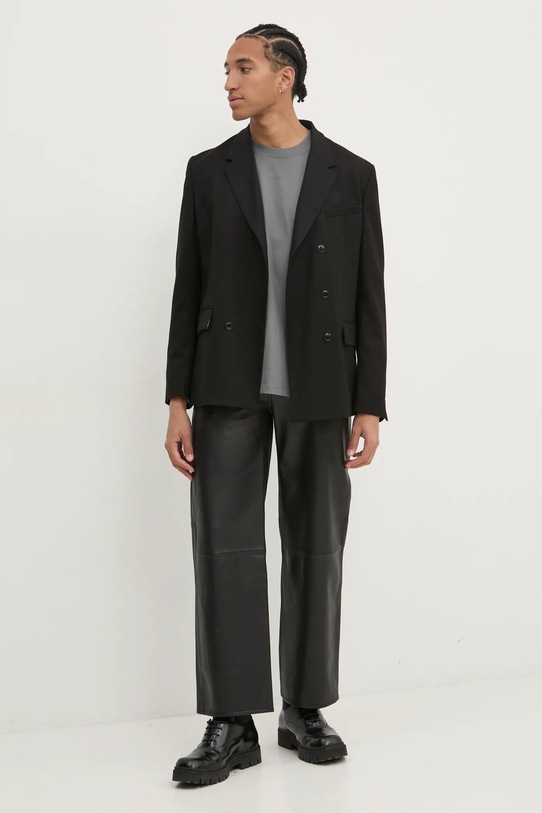 HUGO t-shirt bawełniany Dapolino 50488330 szary NC00