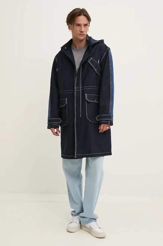 HUGO t-shirt bawełniany 50488330 szary NC00