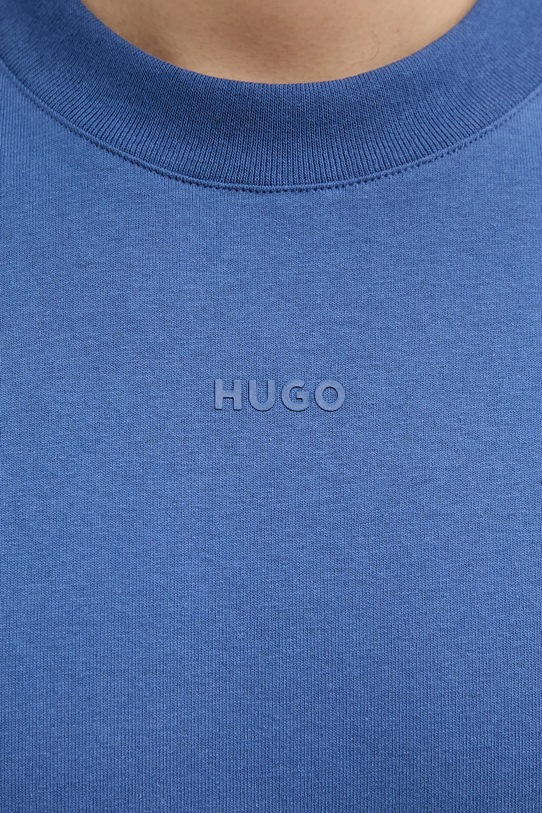 HUGO t-shirt bawełniany 50488330 niebieski