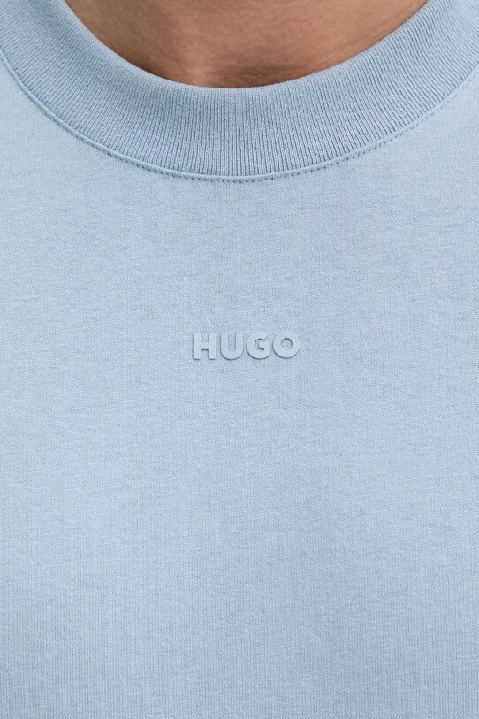 HUGO t-shirt bawełniany Dapolino 50488330 niebieski