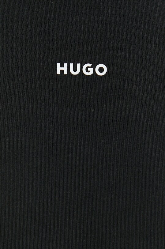Хлопковая футболка HUGO 50488330 чёрный