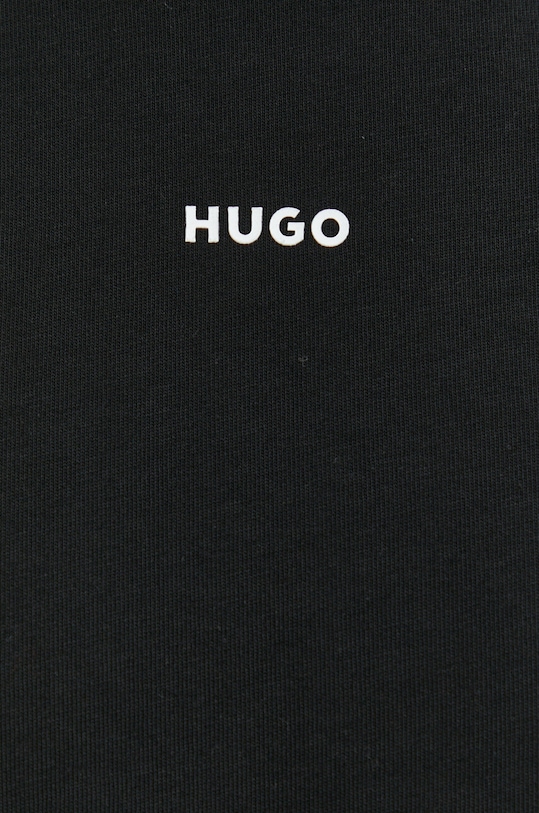 Bavlnené tričko HUGO 50488330 čierna