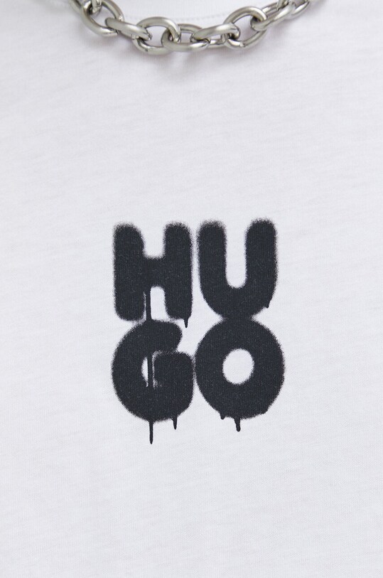 HUGO tricou din bumbac 50488904 alb