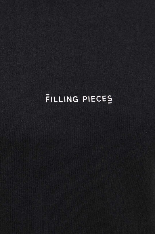 Хлопковая футболка Filling Pieces 06813681861 чёрный