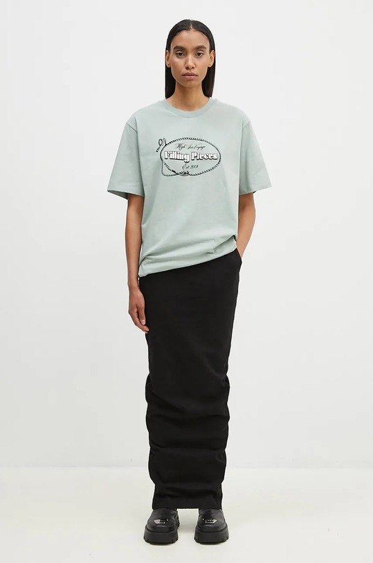 Filling Pieces cotton t-shirt green 88154619930