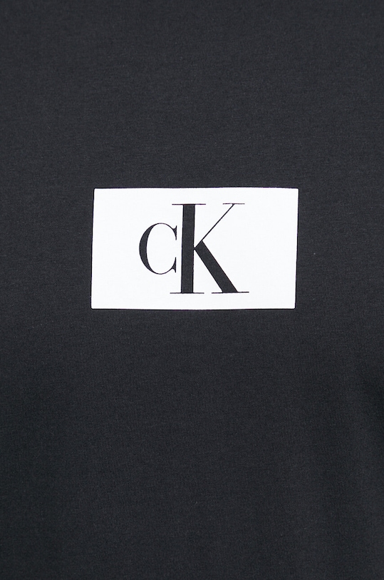 Calvin Klein Underwear t-shirt piżamowy bawełniany 000NM2399E.PPYX czarny