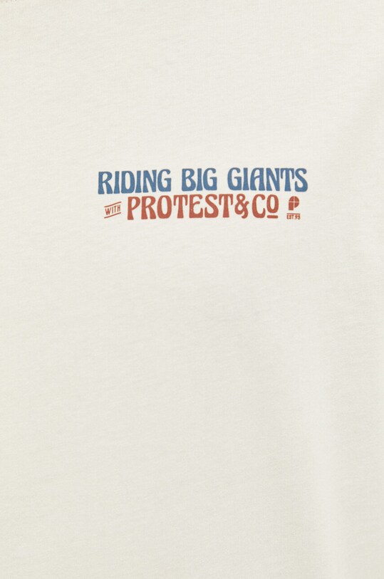 Protest t-shirt bawełniany beżowy 1711831
