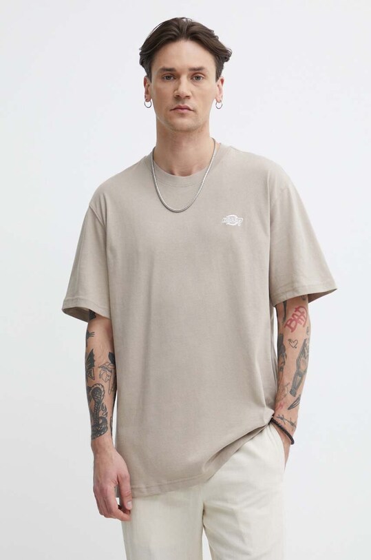 Dickies tricou din bumbac imprimeu bej DK0A4YAIBLK1