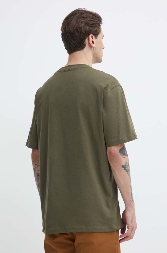 Pamučna majica Dickies DK0A4YAIBLK1 zelena SS24
