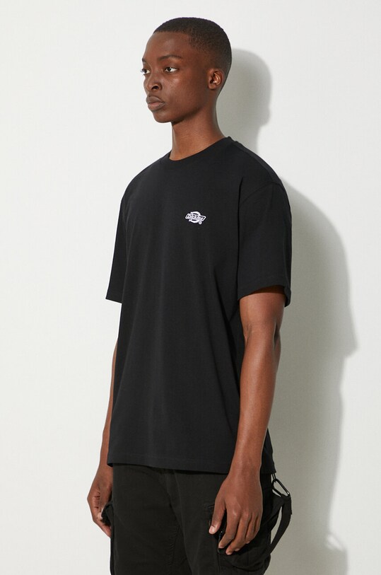 Dickies t-shirt bawełniany czarny DK0A4YAIBLK1