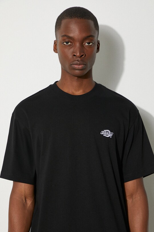 Dickies t-shirt bawełniany DK0A4YAIBLK1 czarny