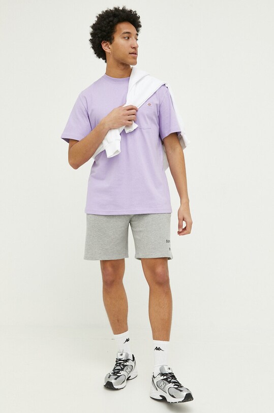 Βαμβακερό μπλουζάκι Dickies DK0A4TMOE611 μωβ SS23