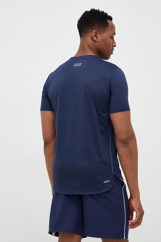 Odzież New Balance t-shirt do biegania Impact MT21277NML granatowy