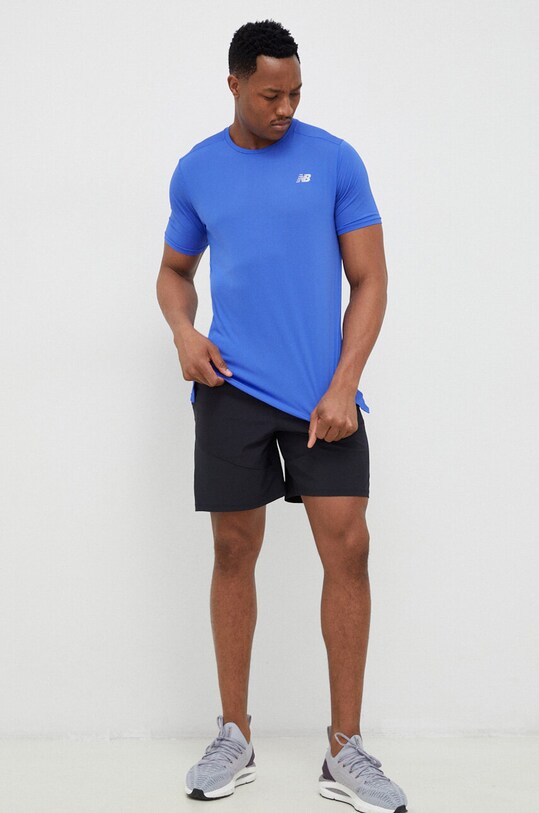 Bežecké tričko New Balance Accelerate MT23222MIB modrá SS23