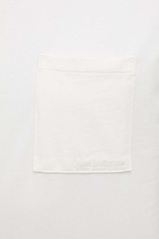 New Balance t-shirt bawełniany MT23567GIE beżowy