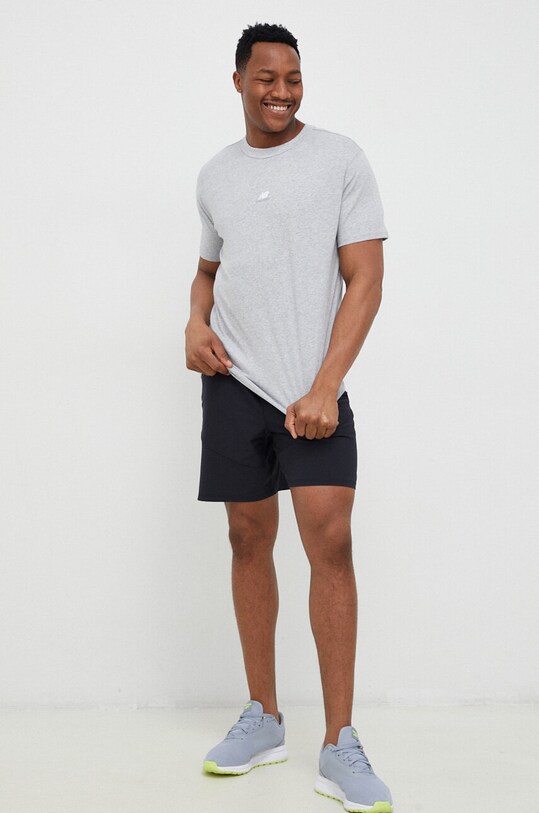 New Balance tricou din bumbac MT31504AG gri SS23