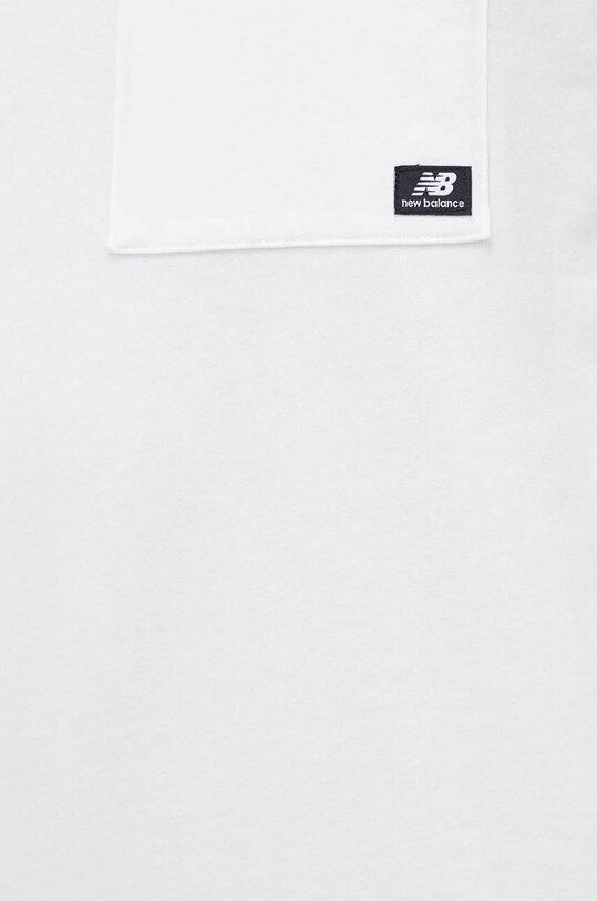New Balance tricou din bumbac MT31542WT alb
