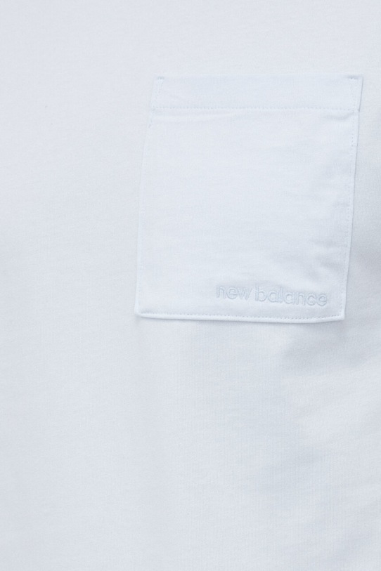 New Balance t-shirt bawełniany MT23567IB niebieski