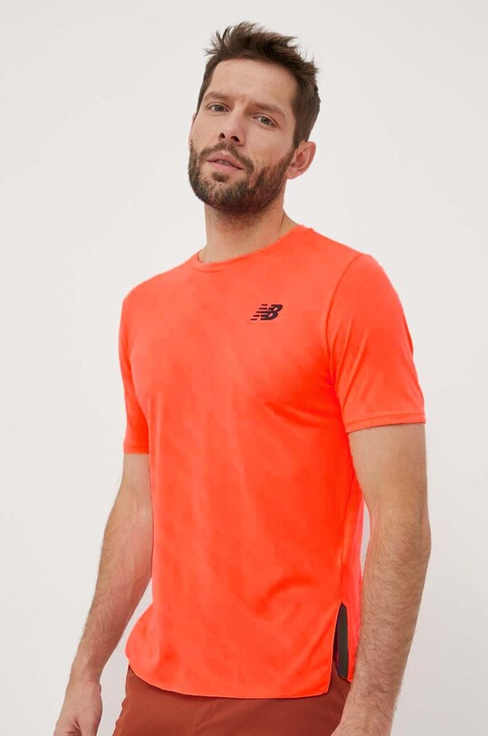 New Balance tricou de alergare Q Speed uni portocaliu MT23281NDF