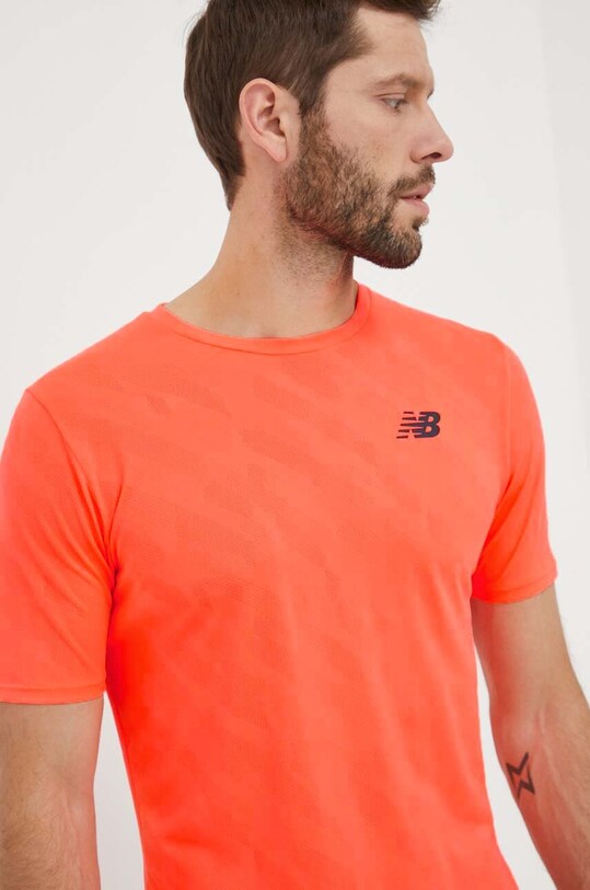 New Balance tricou de alergare Q Speed portocaliu MT23281NDF