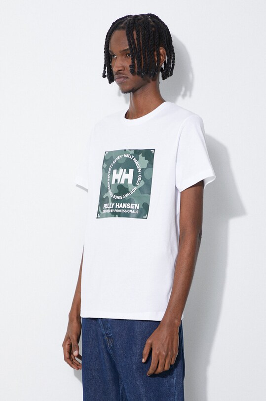 Helly Hansen tricou din bumbac alb 53936