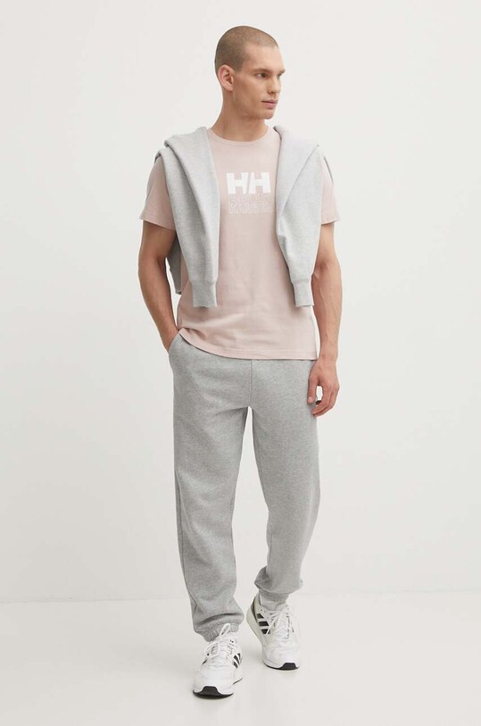Odzież Helly Hansen t-shirt bawełniany 53936 różowy