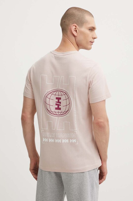 Helly Hansen t-shirt bawełniany różowy 53936