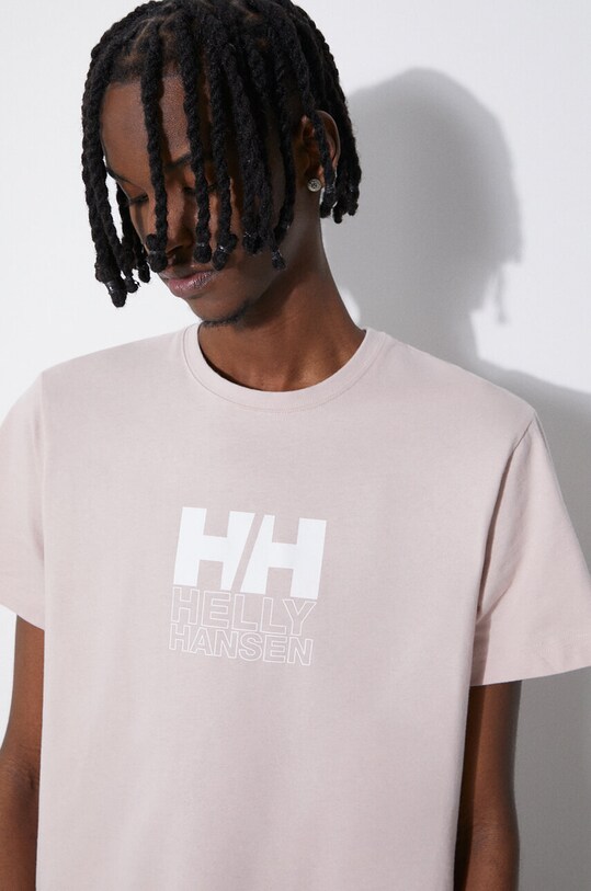 Pamučna majica Helly Hansen 53936 roza