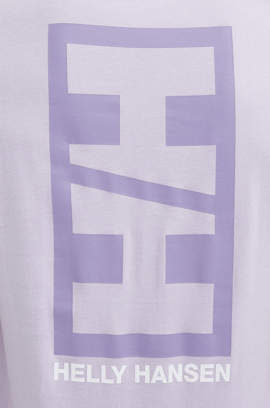 Βαμβακερό μπλουζάκι Helly Hansen 53936 μωβ