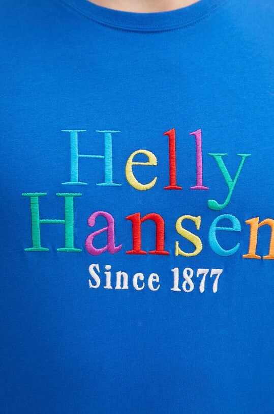 Хлопковая футболка Helly Hansen 53936 голубой
