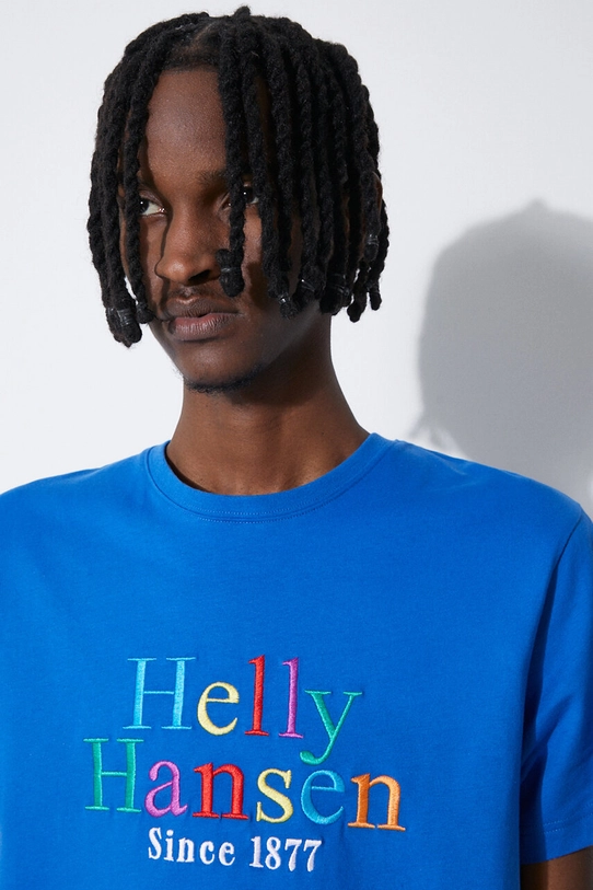 Helly Hansen t-shirt in cotone 53936 blu