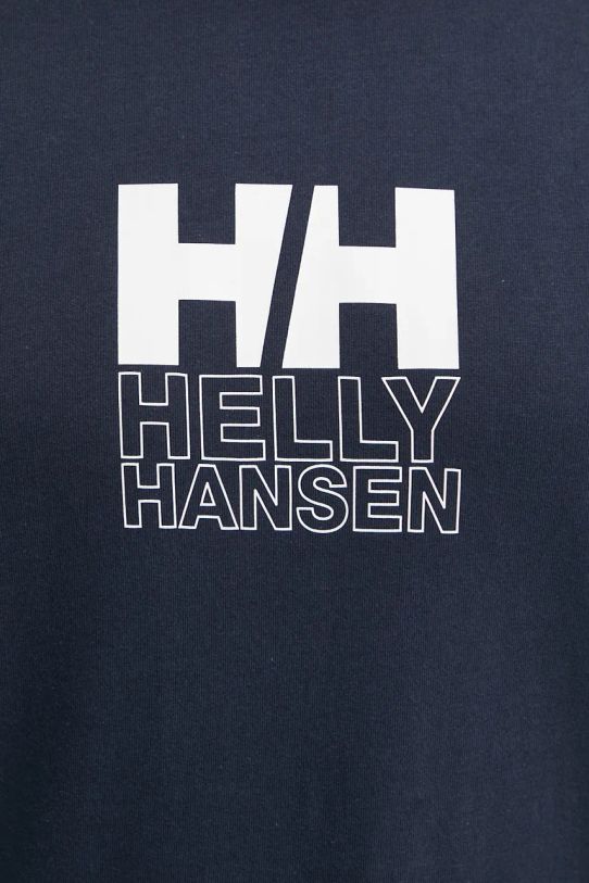 Helly Hansen cotton t-shirt CORE GRAPHIC 53936 navy