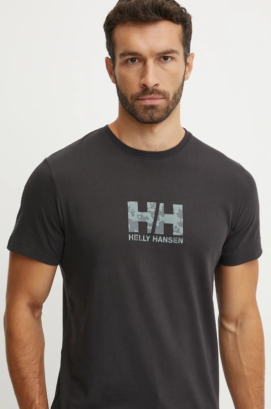 Îmbrăcăminte Helly Hansen tricou din bumbac CORE GRAPHIC 53936 negru