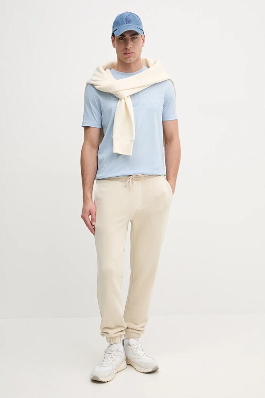 Gant tricou din bumbac 2003140 albastru SS25