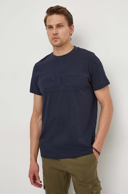 Gant tricou din bumbac bleumarin 2003140