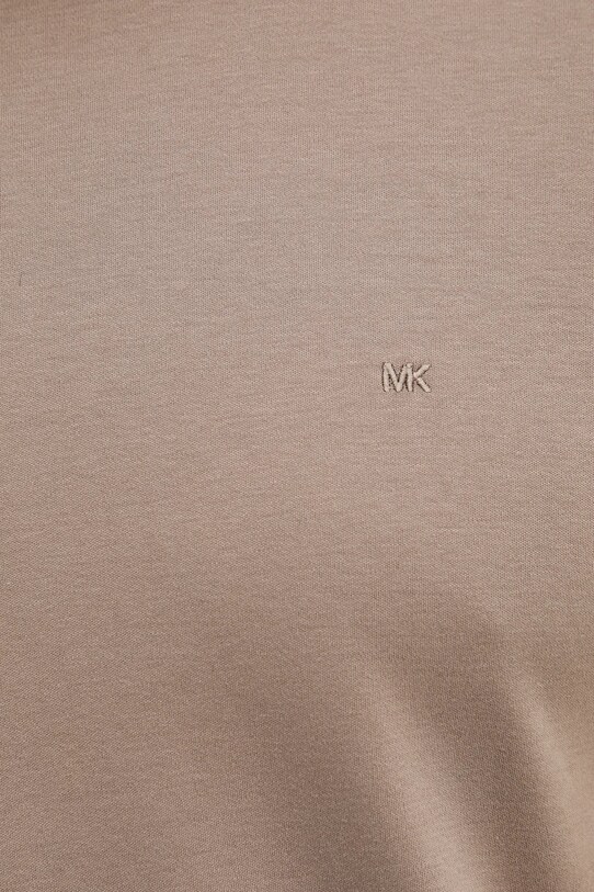 Bavlněné tričko Michael Kors hnědá CF15FJ2C93