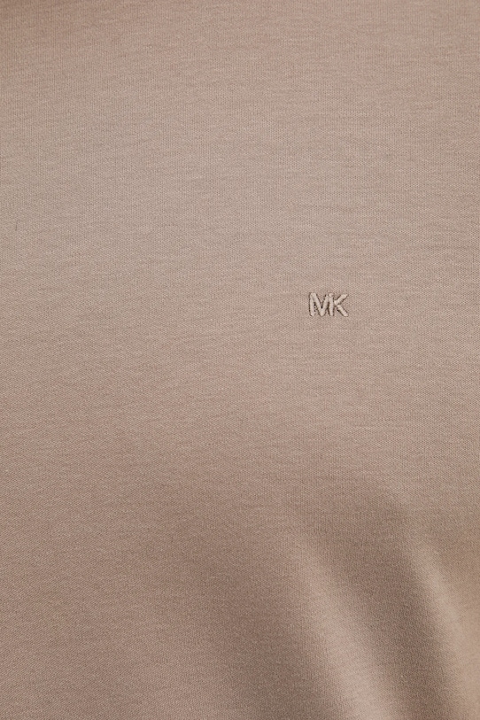 Бавовняна футболка Michael Kors коричневий CF15FJ2C93