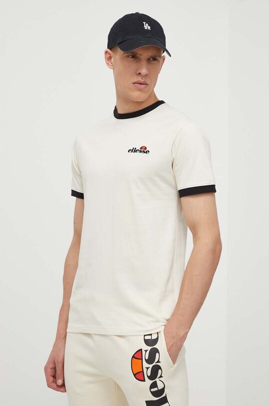 Ellesse t-shirt bawełniany Meduno T-Shirt regular beżowy SHR10164