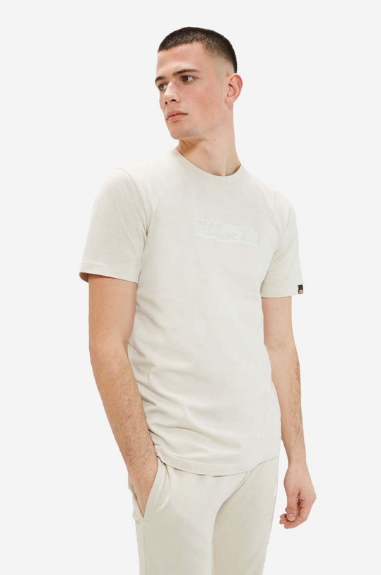Ellesse t-shirt bawełniany regular beżowy SHR17561