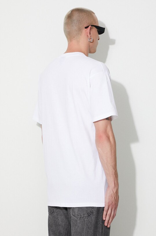 Odzież Ellesse t-shirt bawełniany SHR17642 biały