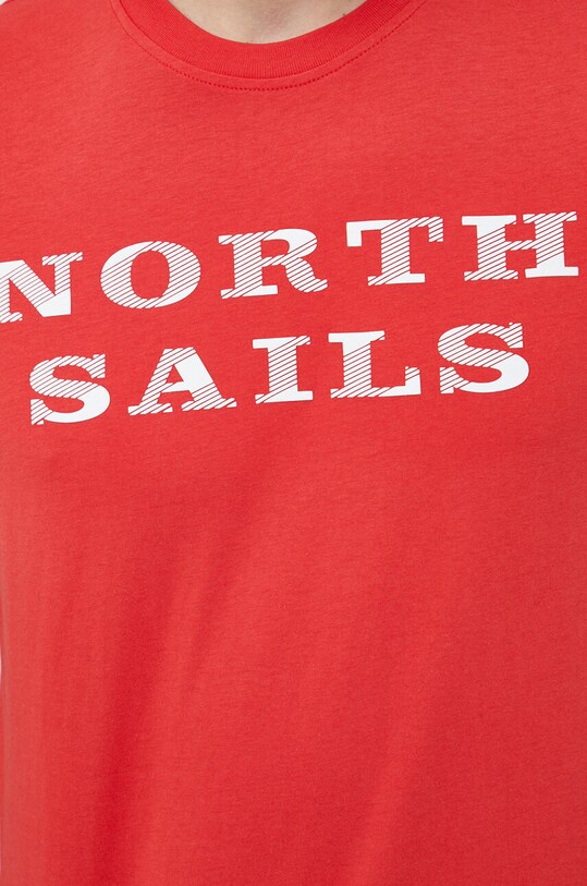 Хлопковая футболка North Sails 692838 красный
