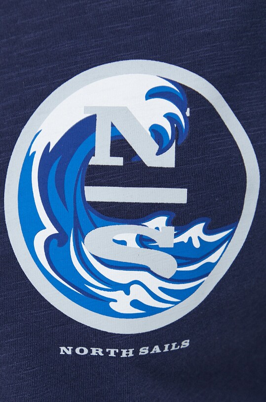 North Sails t-shirt bawełniany 692840 granatowy