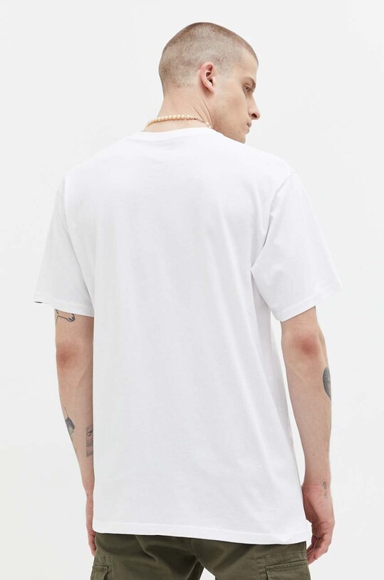 Îmbrăcăminte Vans tricou din bumbac VN0A5E7YBUU1 alb