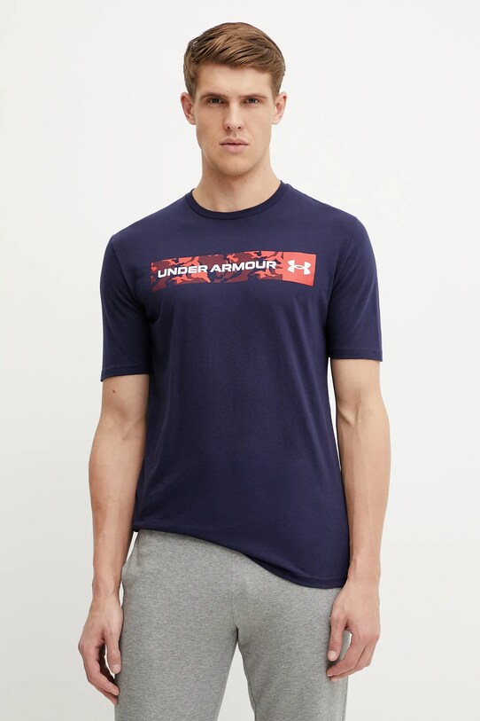 Μπλουζάκι Under Armour στάμπα σκούρο μπλε 1376830