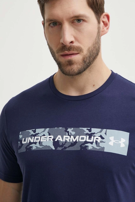 Under Armour t-shirt regular granatowy 1376830